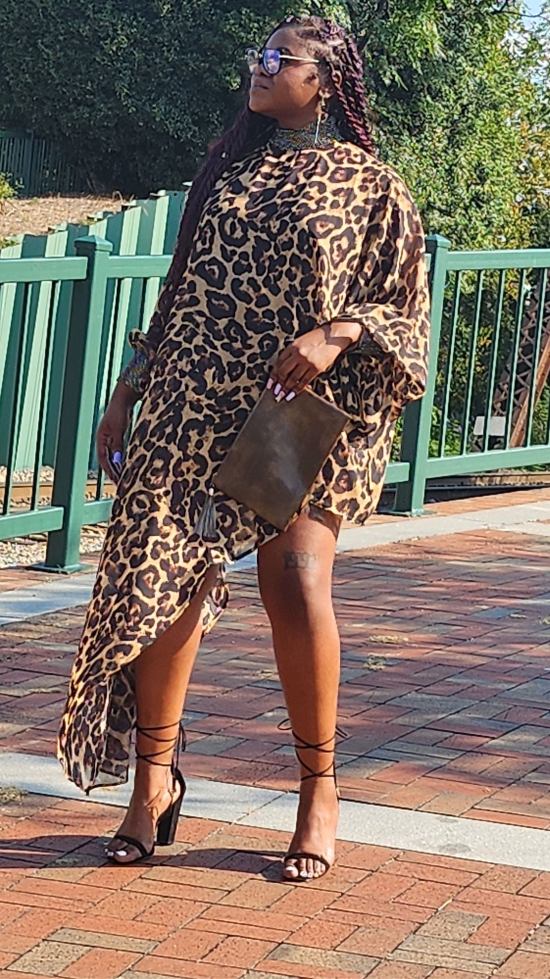 Leopard Asymmetrical Top
