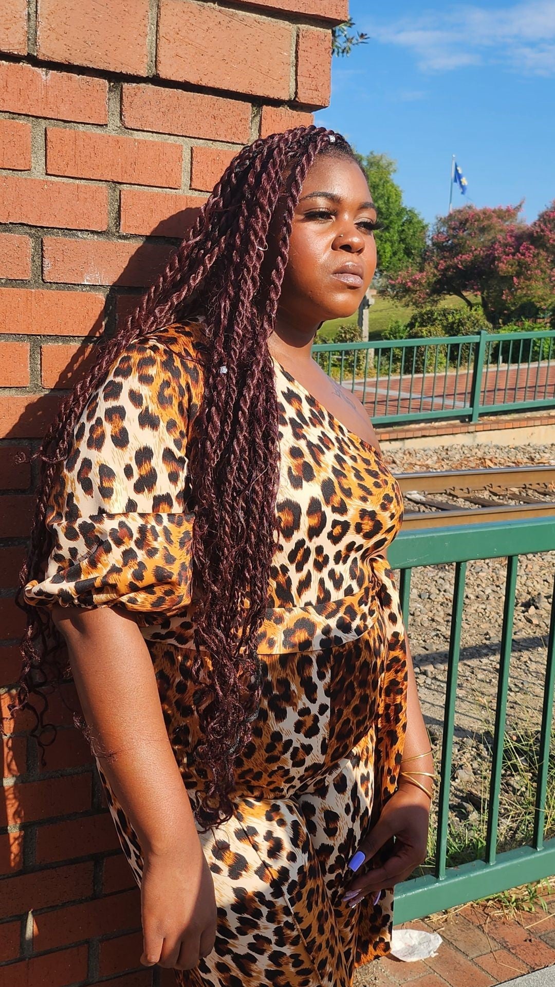 Leopard One Shoulder Jumpsuit