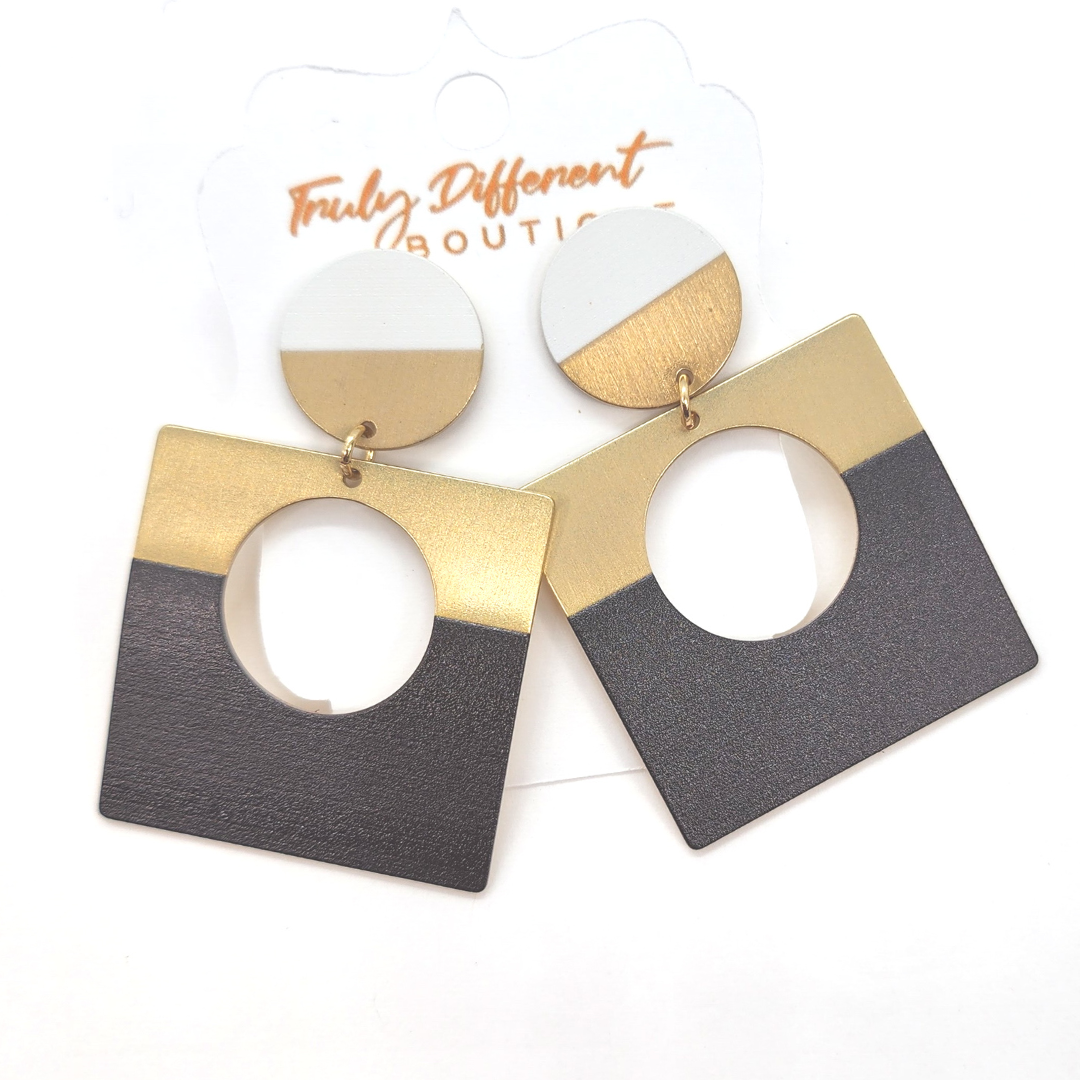 Black/ Pink Gold metal