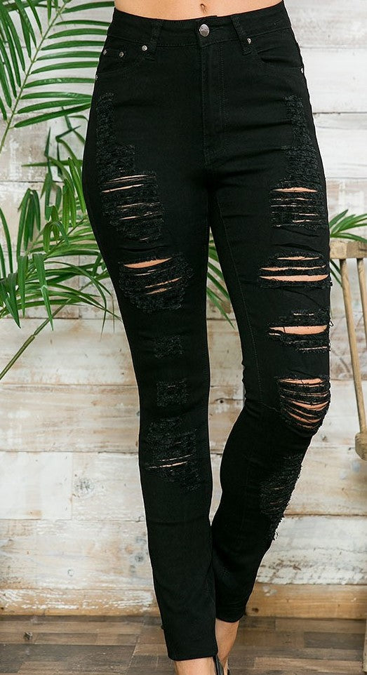 Black Ripped Jeans