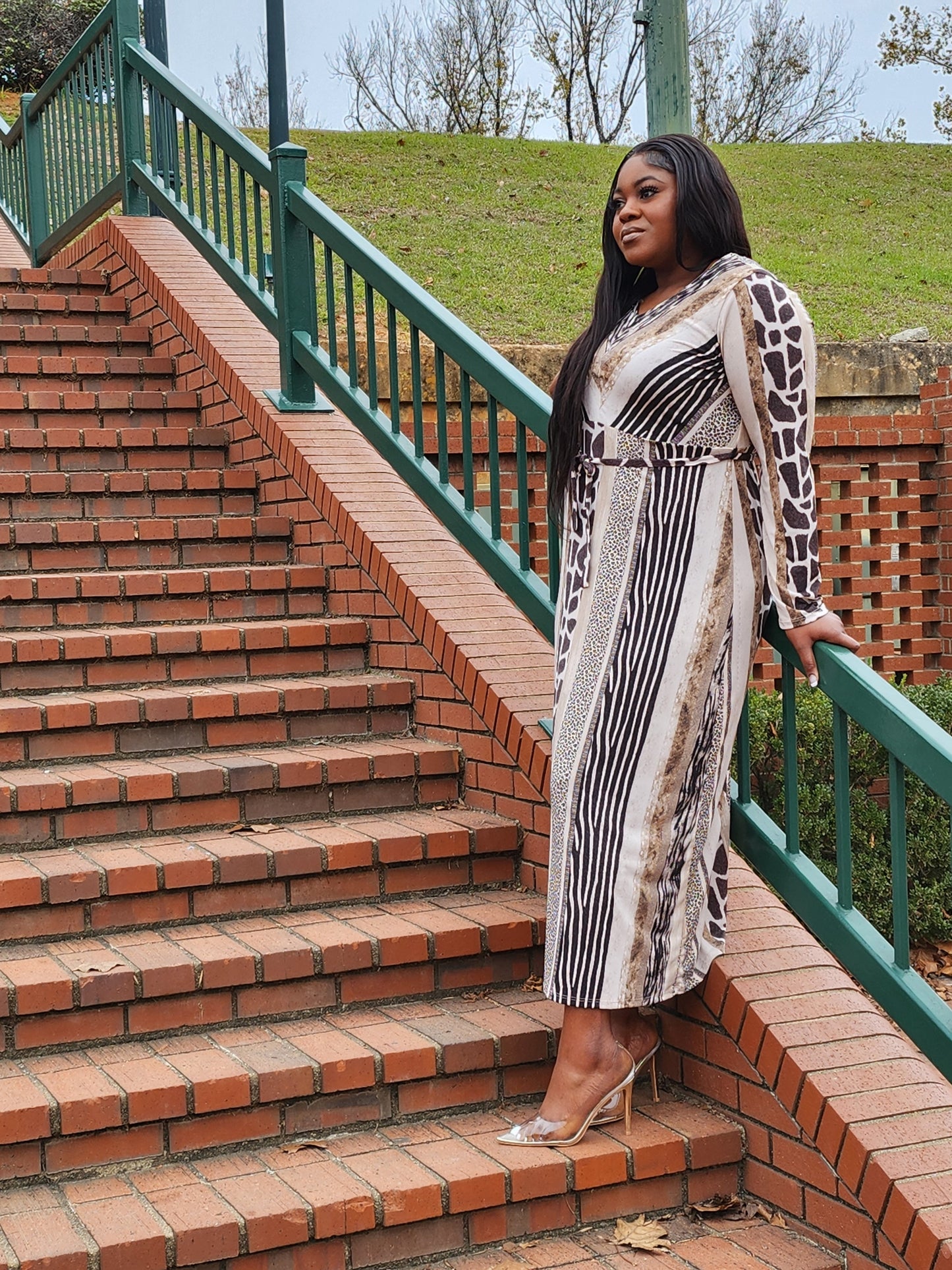 Black and Tan dress