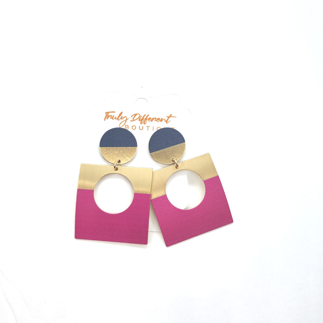 Black/ Pink Gold metal