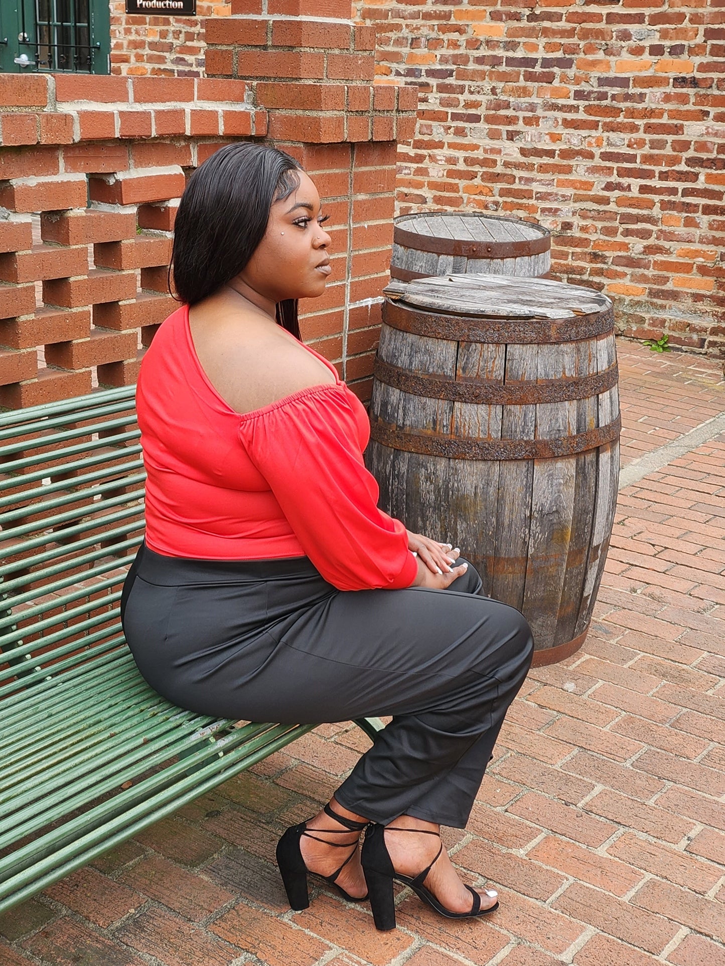 One Shoulder red