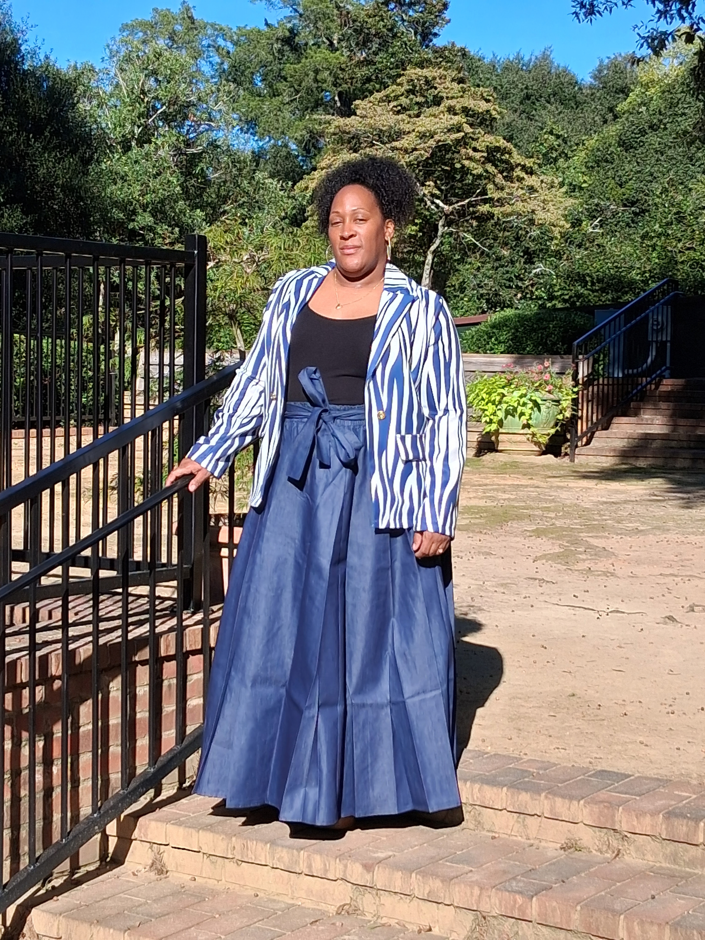 Long Denim Skirt