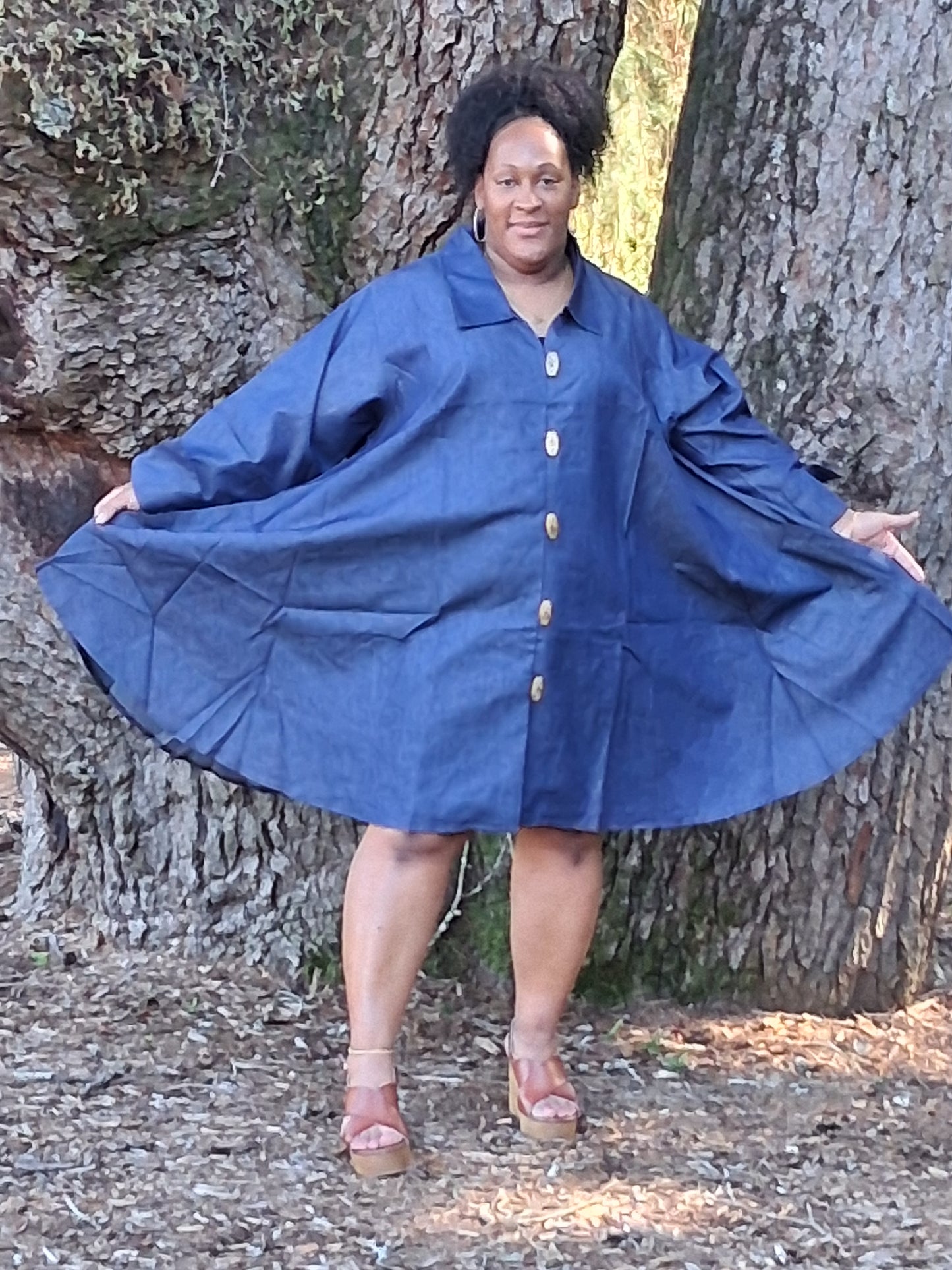 Denim Flare Dress