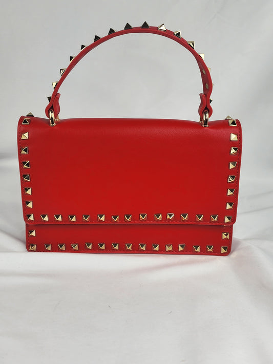 Studded Faux Clutch