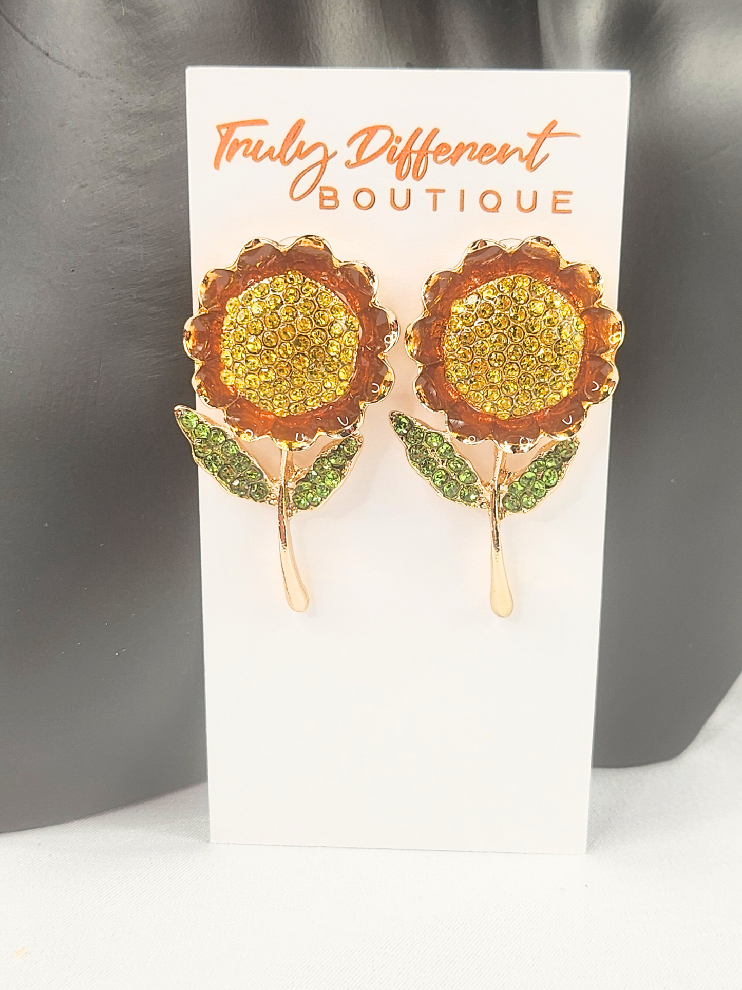 Sunflower earrings