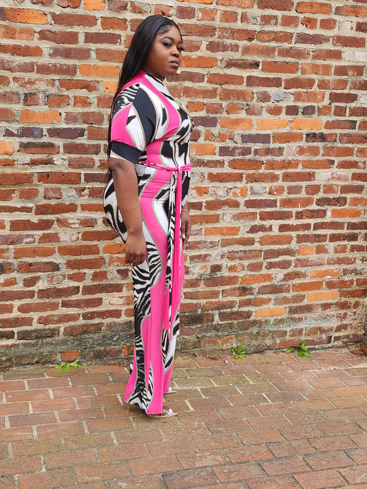 Pink and Black Jumper