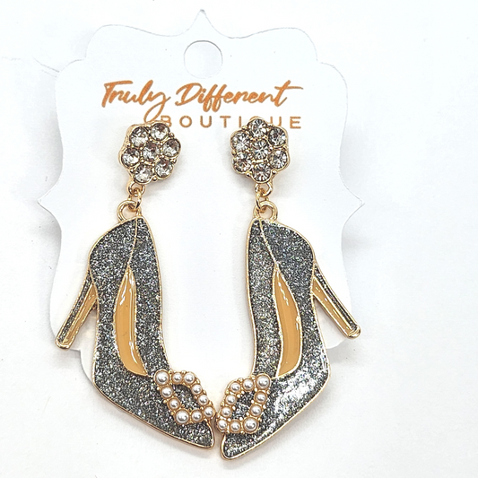 Sliver Stiletto Heel